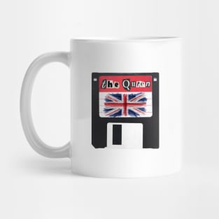 God save the Queen Floppy Disk Retro Mug